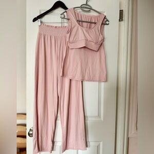 Pink Cotton 3-PC Lounge Set (Tall)